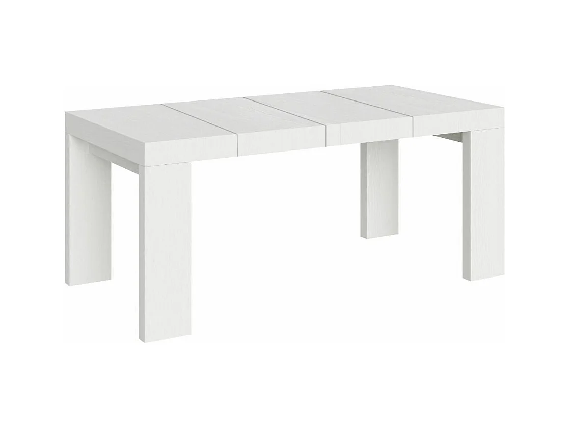 Roxell Premium Ausziehtisch 140/244x90 cm Esche weiß