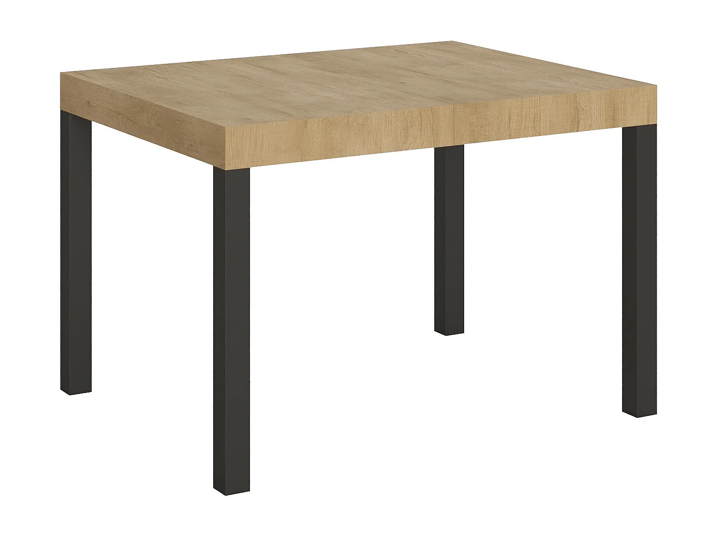 Table extensible 110/194x70 cm Everyday chêne nature pieds anthracite
