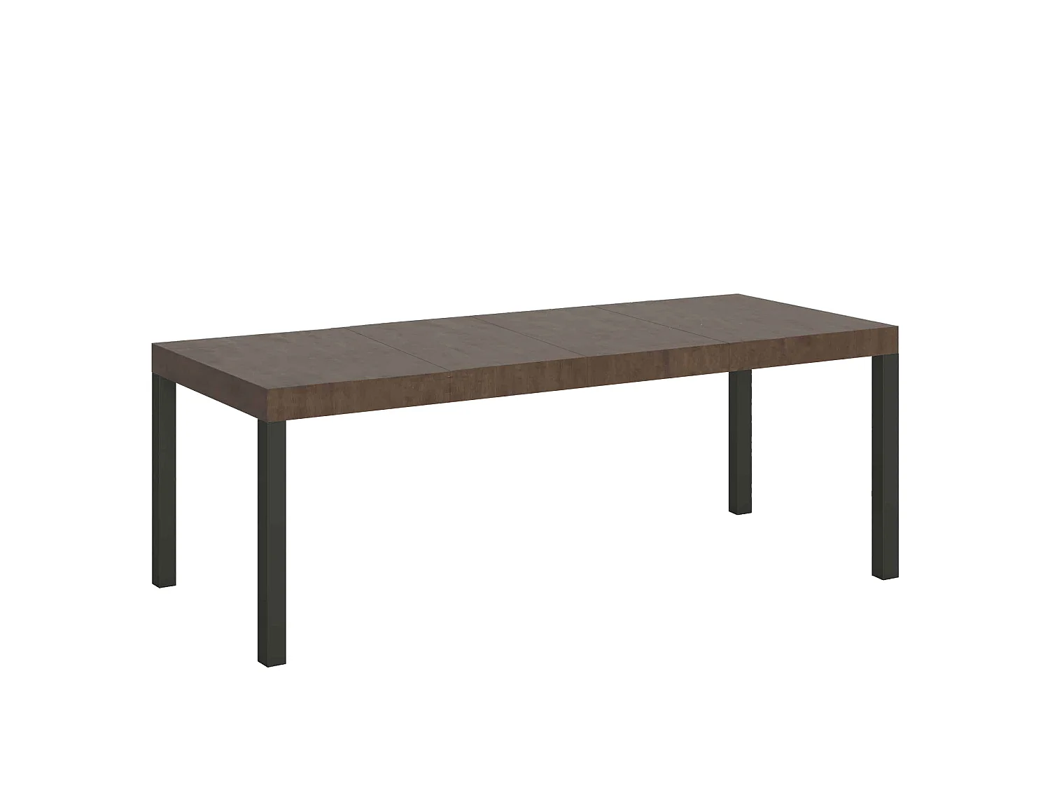 Tavolo allungabile 180/284x90 cm Everyday Premium noce gambe antracite
