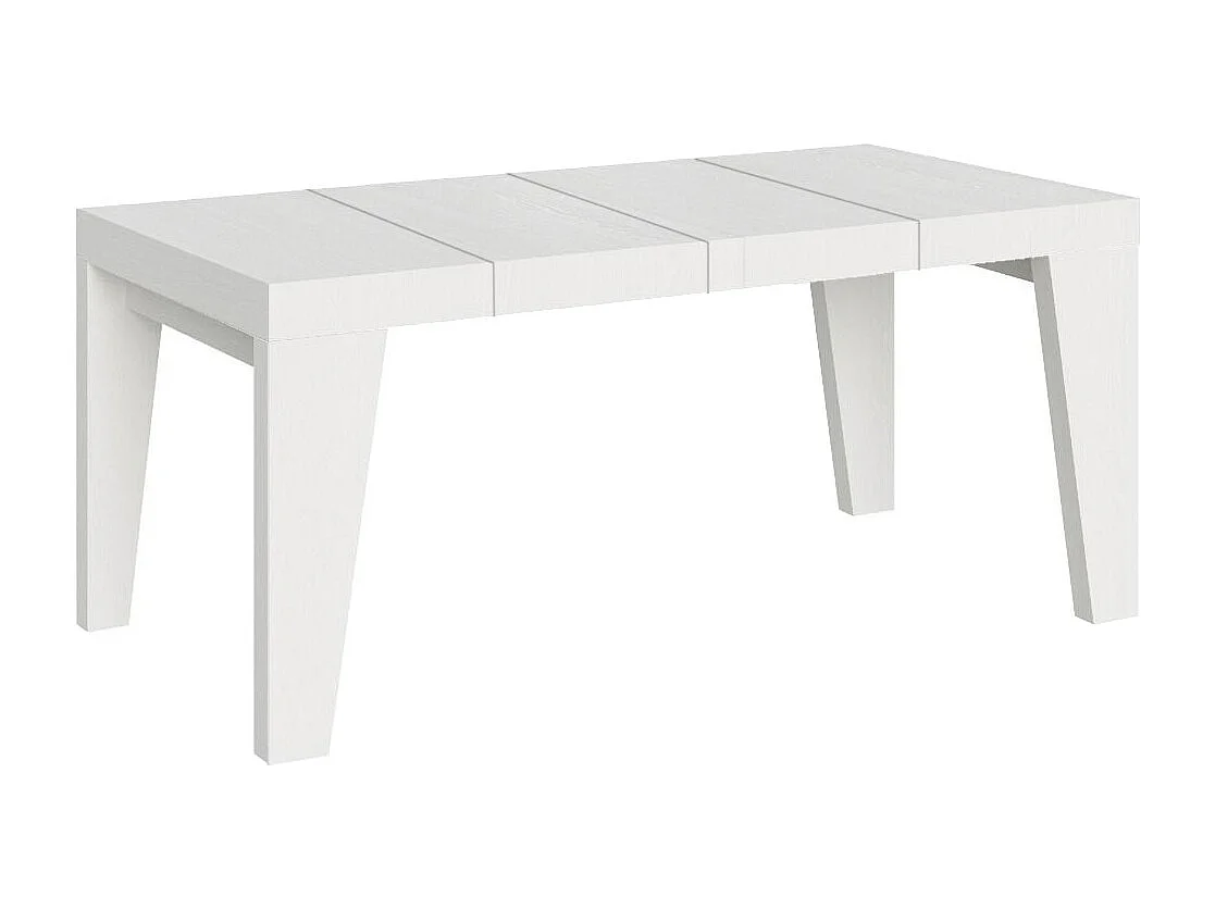 Mesa de jantar extensível 120/224x90 cm Naxy Premium cinza branca