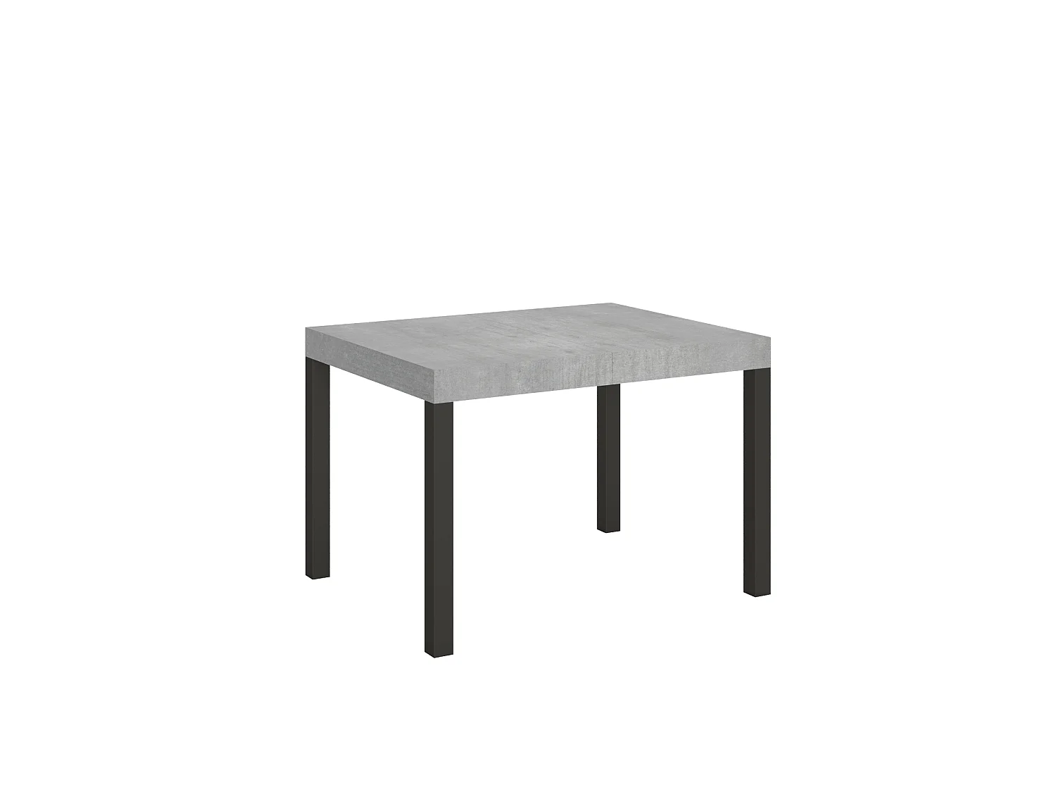 Udtræksbord 80x120/204 cm Everyday Cement stel Antracit