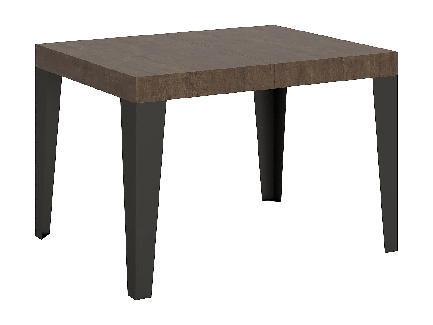 Ausziehbarer Tisch 70x110/194 cm Gestell Flame Walnut Anthrazit