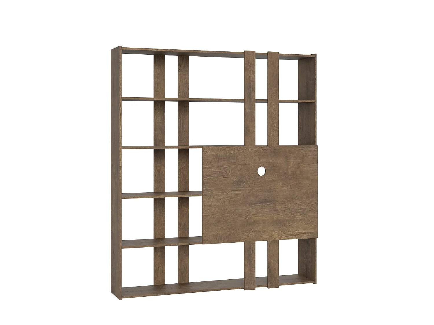 Bibliothèque avec support TV Kato H noyer