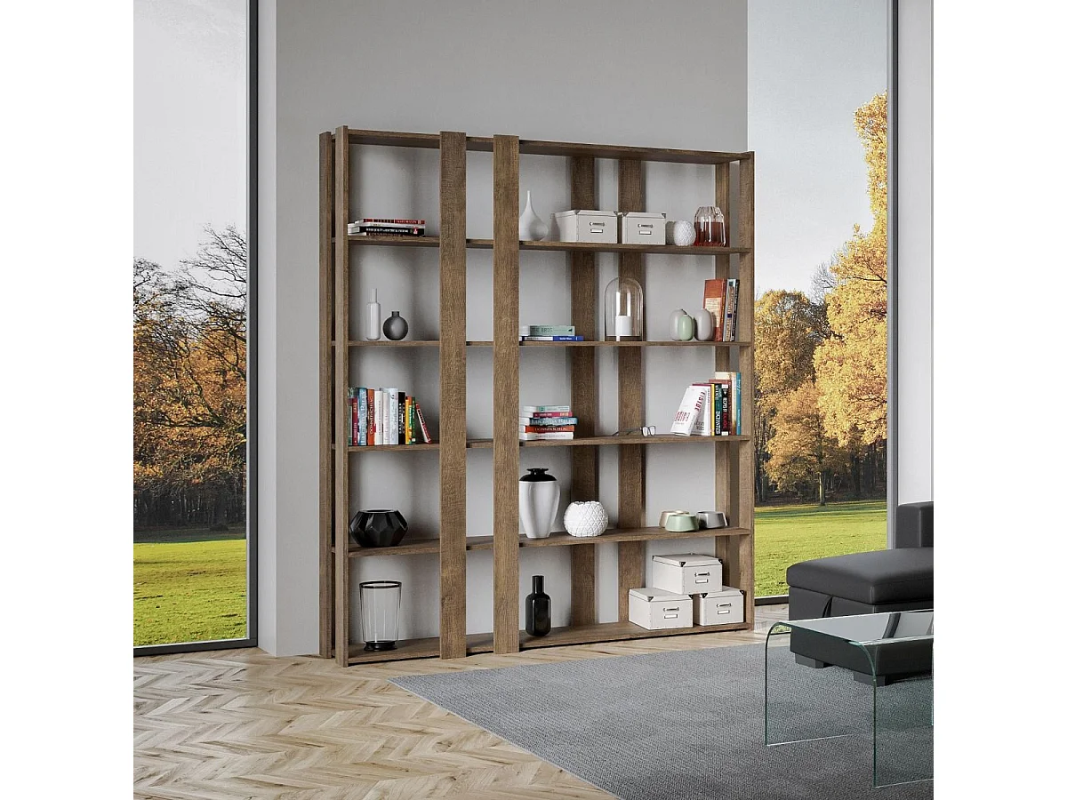 Open boekenkast Kato E Walnoot