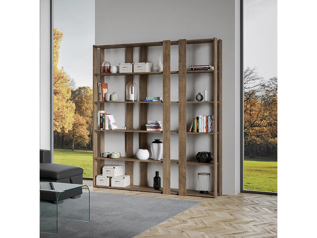 Open boekenkast Kato E Walnoot