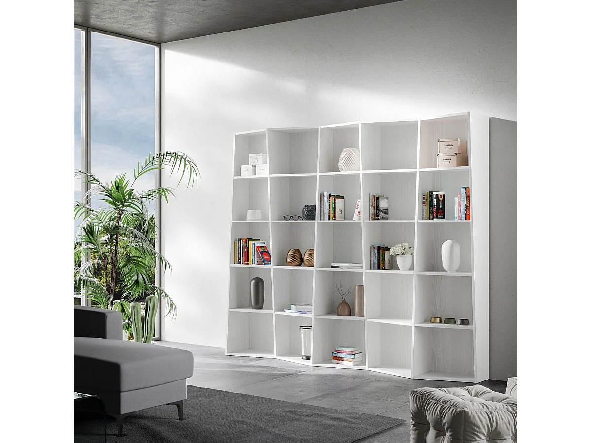 Bibliothèque moderne Trek 5 éléments frêne blanc