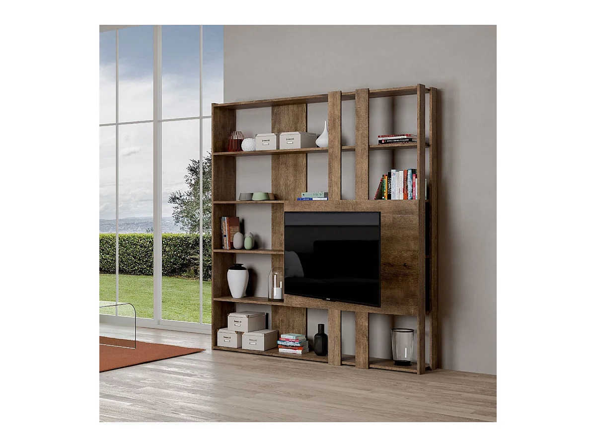 Bibliothèque avec support TV Kato M noyer