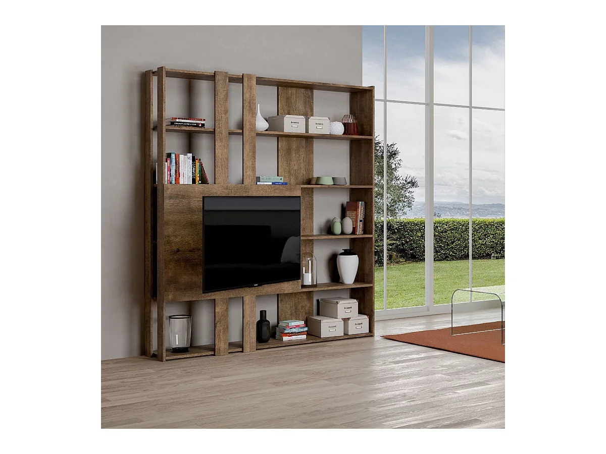 Bibliothèque avec support TV Kato M noyer