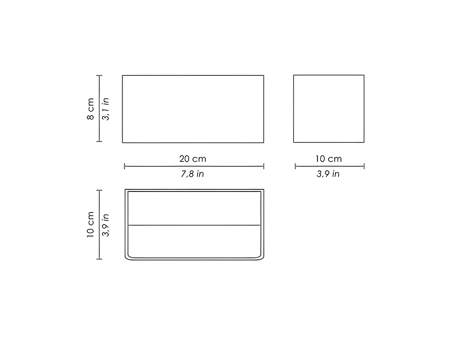 Luminária de parede LED Cubetto IP20 11,4W branca