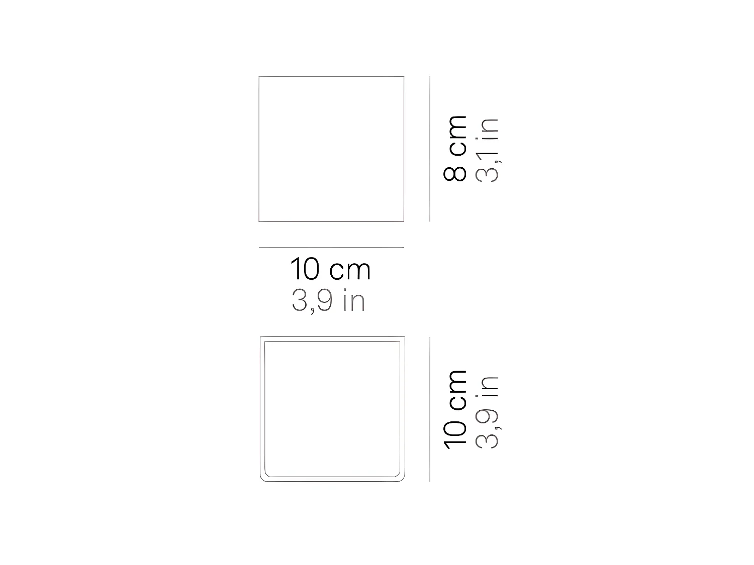 Luminária de parede LED Cubetto IP20 5.6W branca