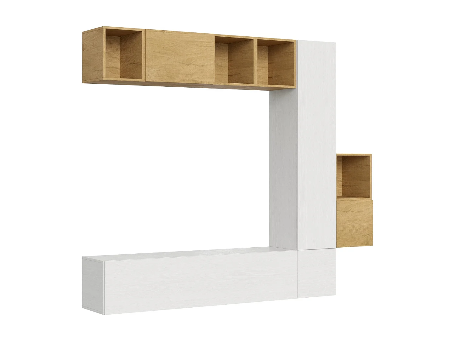 Composition murale salon H49 L.254 H.214 P.39.2