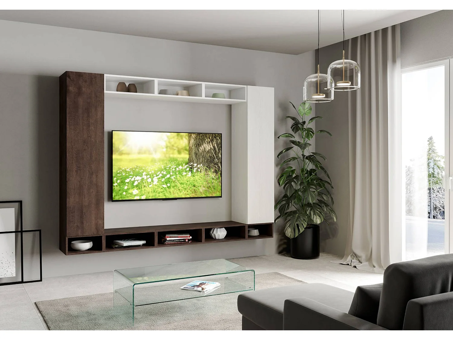 Conjuntos de Muebles de Salón A107 L.260 H.194 P.39,2