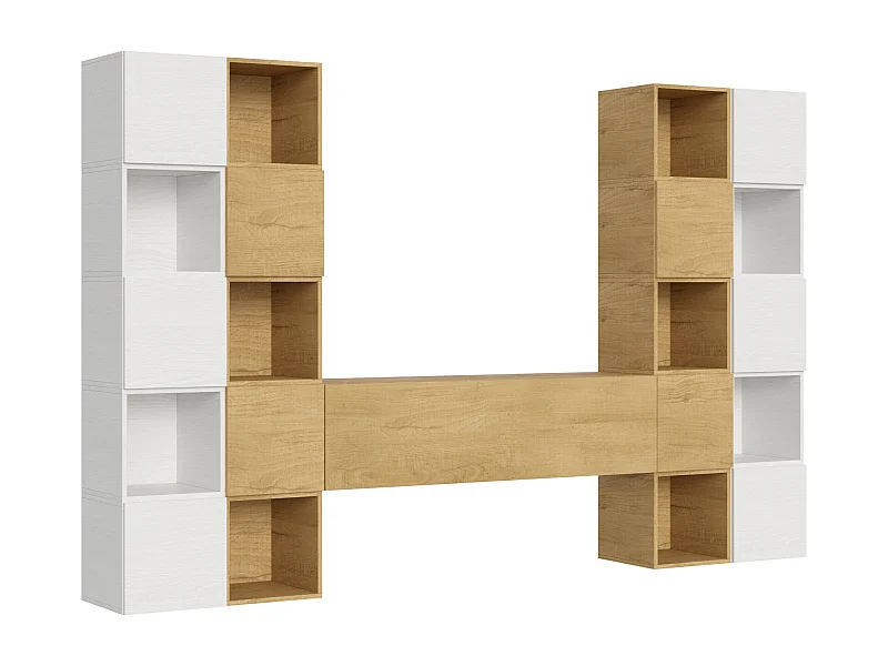 Composition murale salon A109 L.314 H.200 P.39.2