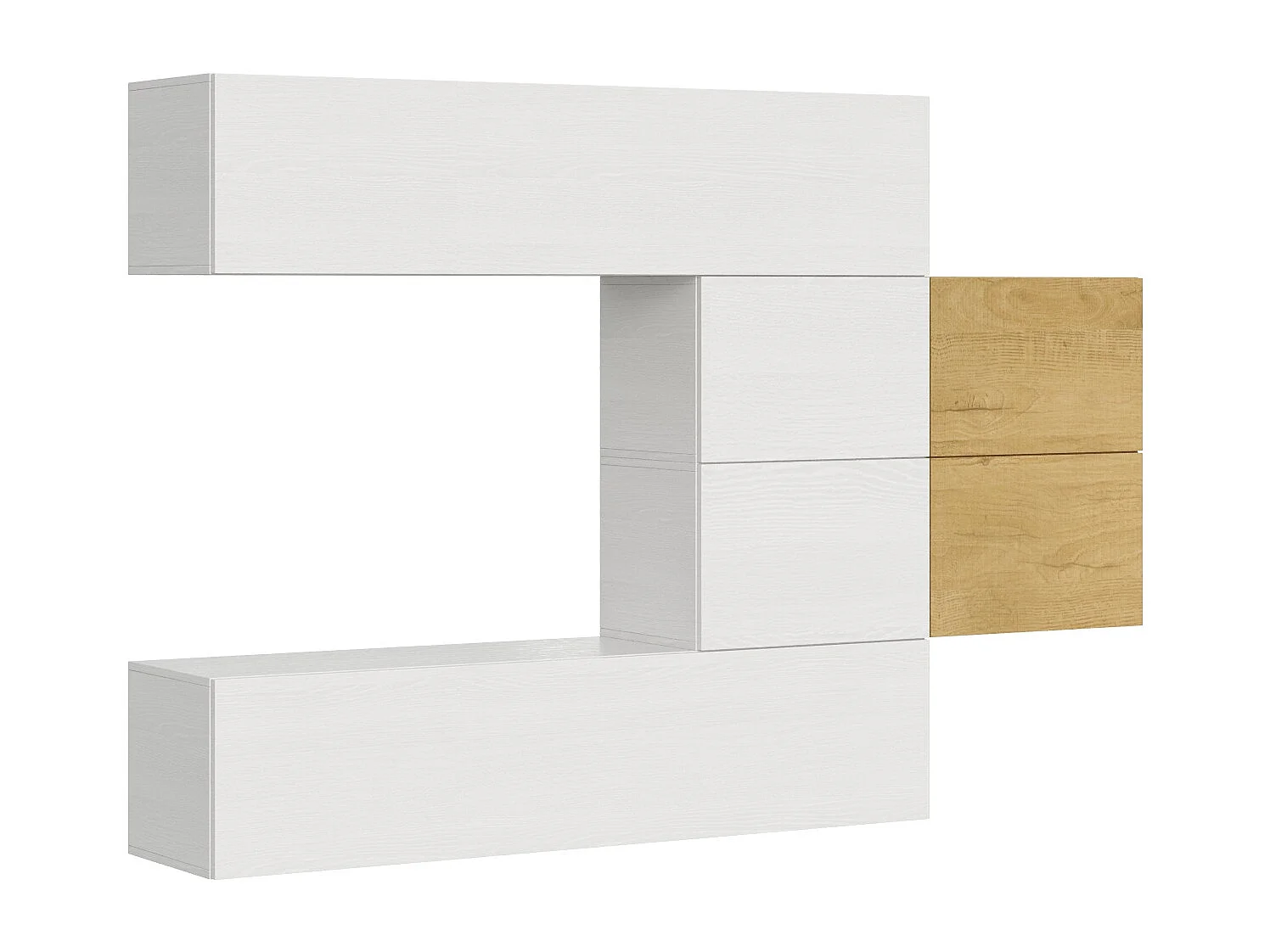 Composition murale salon A24 L.234 H.160 P.39.2