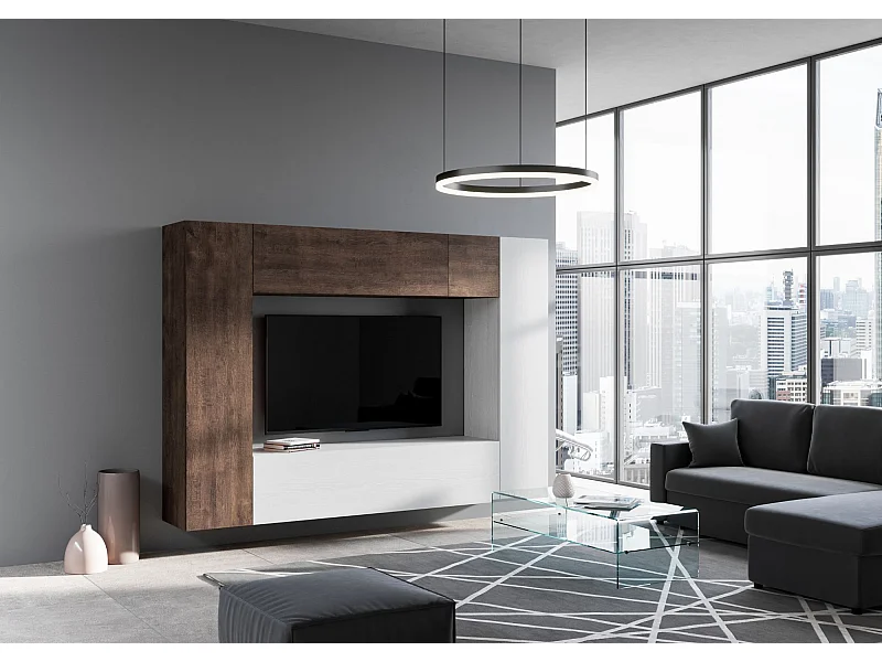 Composition murale salon A06 L.254 H.173.6 P.39.2