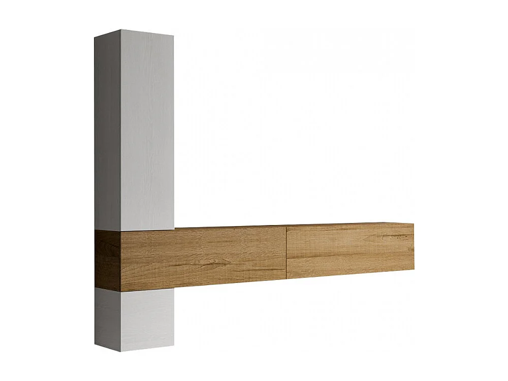 Composizione parete soggiorno A113 L.268 H.214 P.39,2