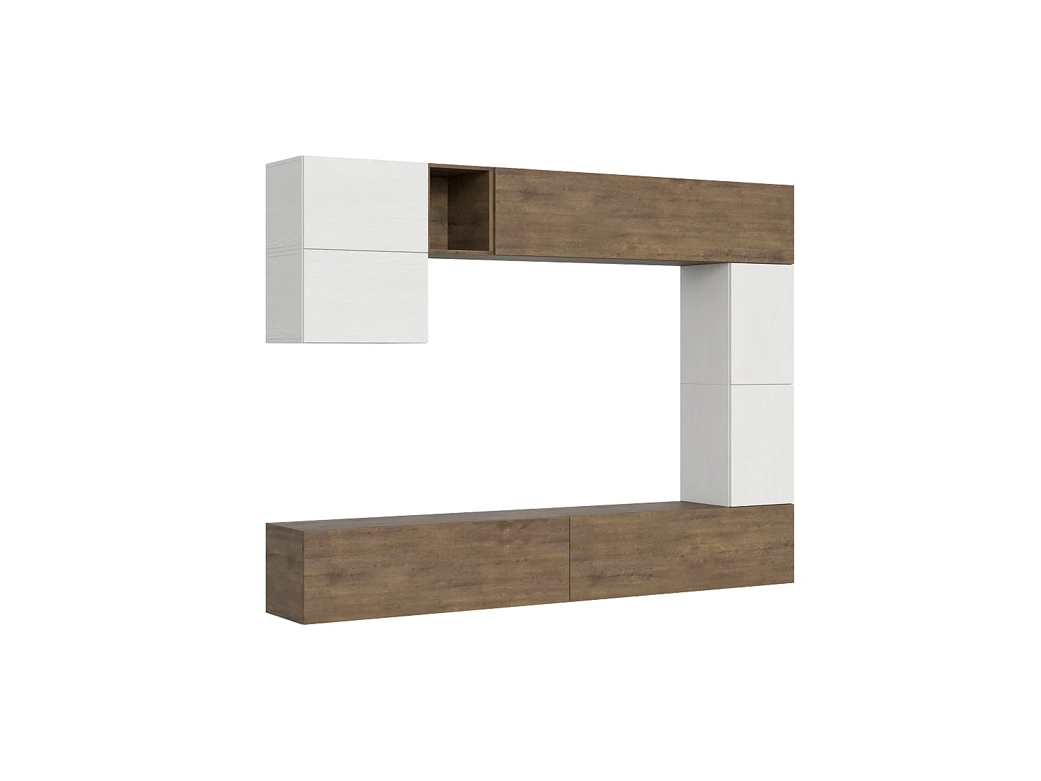 Composição de parede da sala de estar A15 L.268 A.200 P.39,2