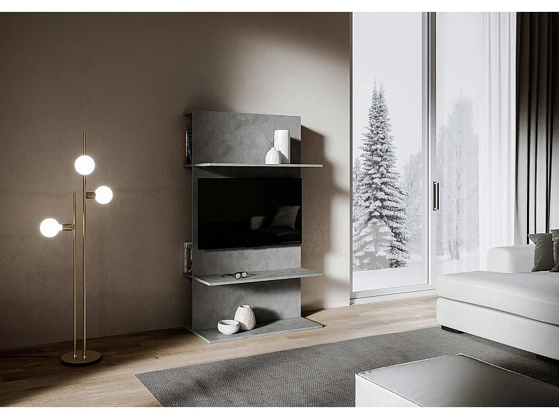 Anthrazitfarbener TV-Ständer "A Loki".