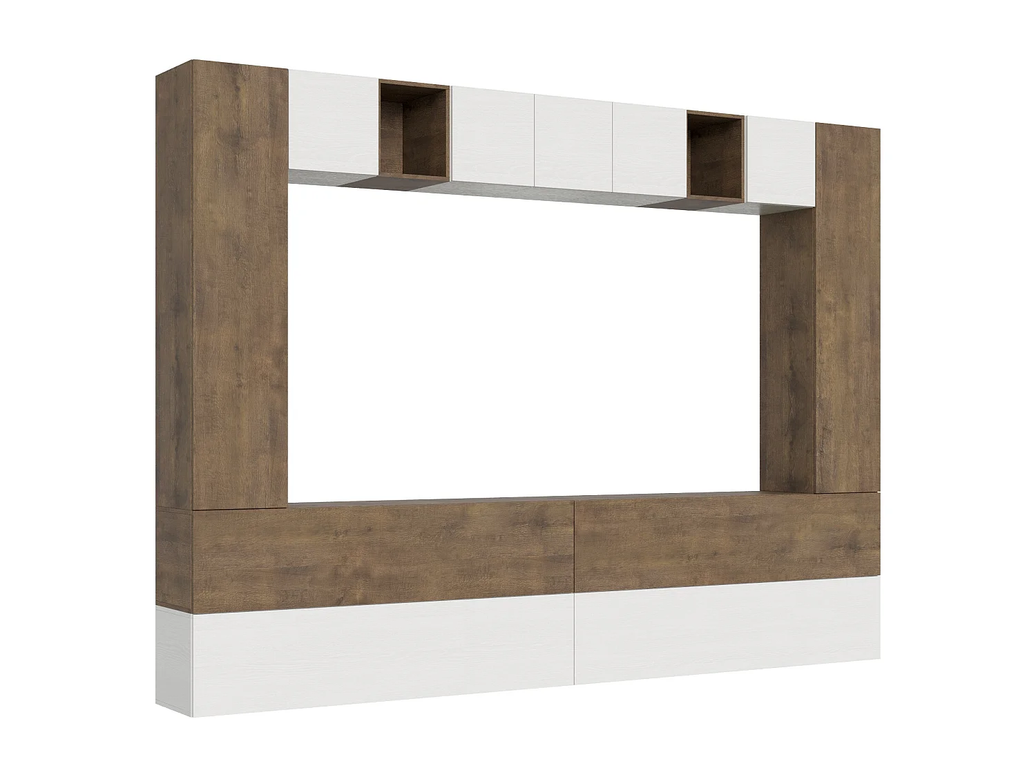 Composition murale salon H105 L.348 H.254 P.39.2