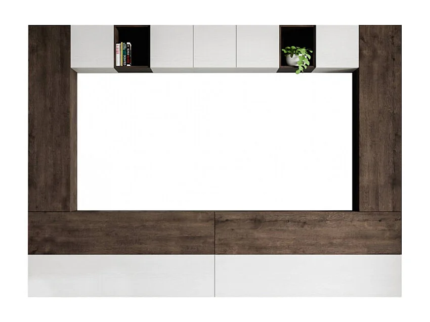 Composition murale salon H105 L.348 H.254 P.39.2