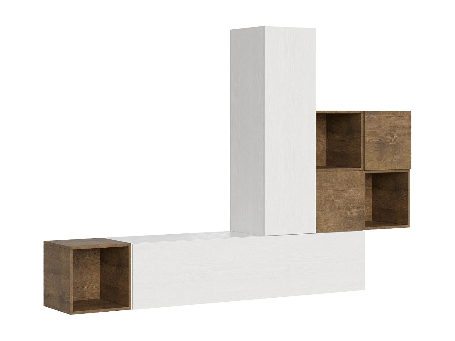 Composição da parede da sala A48 L.254 H.173.6 P.39.2