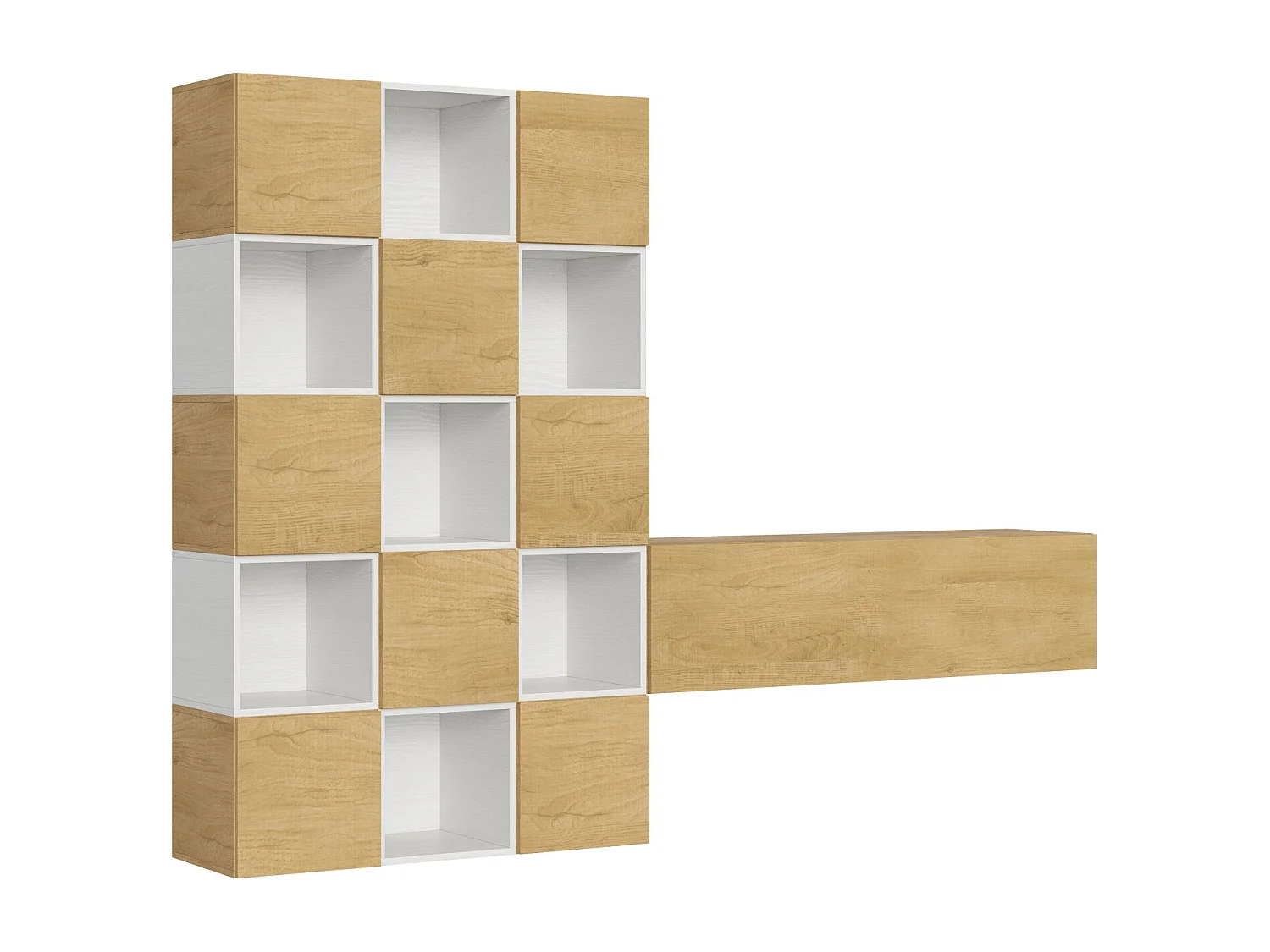 Composition murale salon A101 L.274 H.200 P.39.2