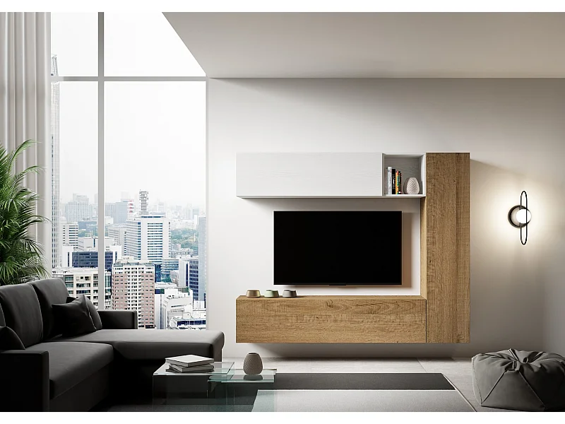 Composition murale salon A14 L.214 H.173.6 P.39.2