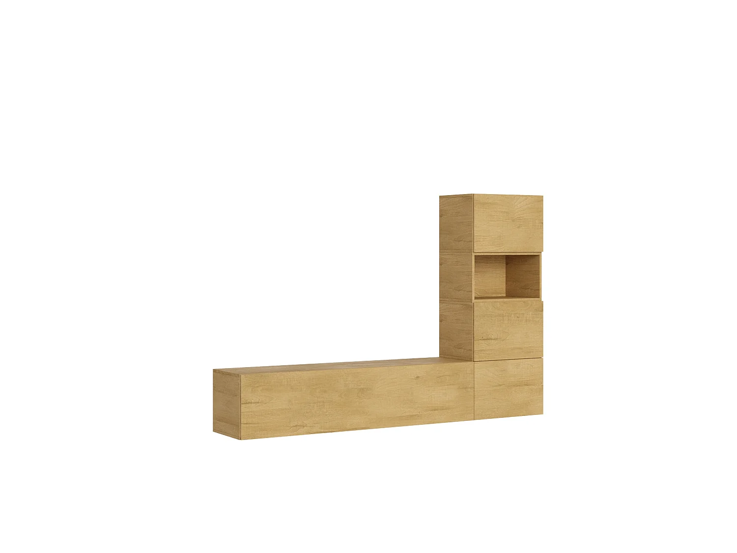 Vægkomposition i stuen A09 B.234 H.160 D.39.2