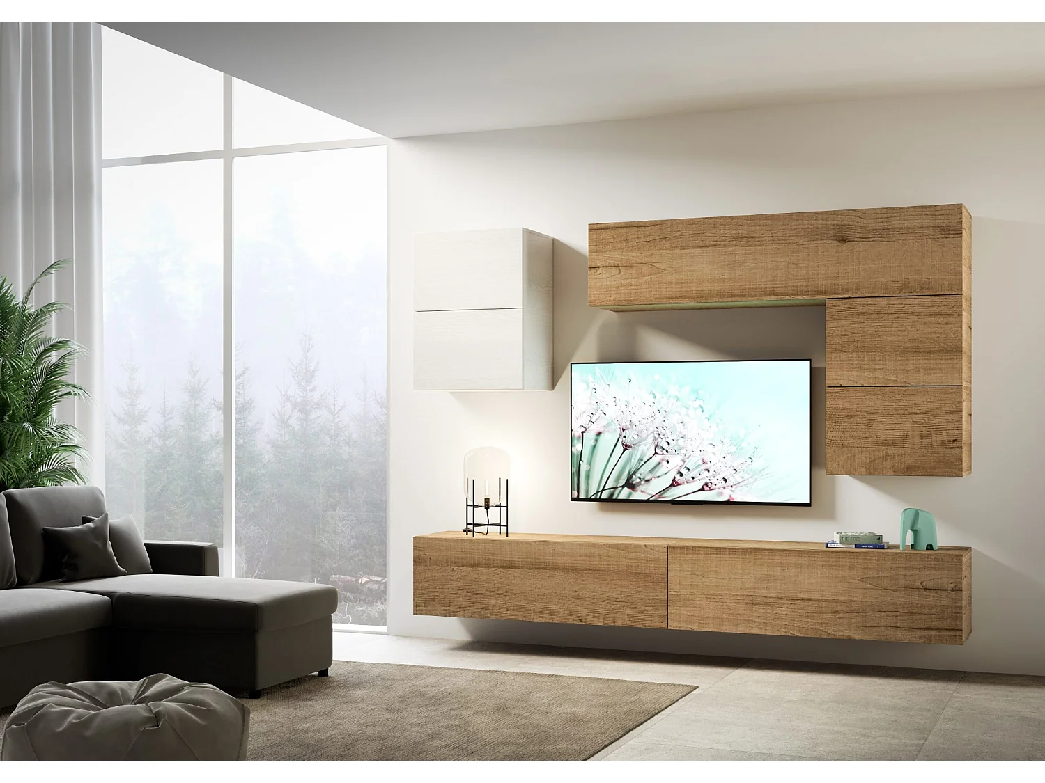 Composition murale salon H13 L.268 P.39.2