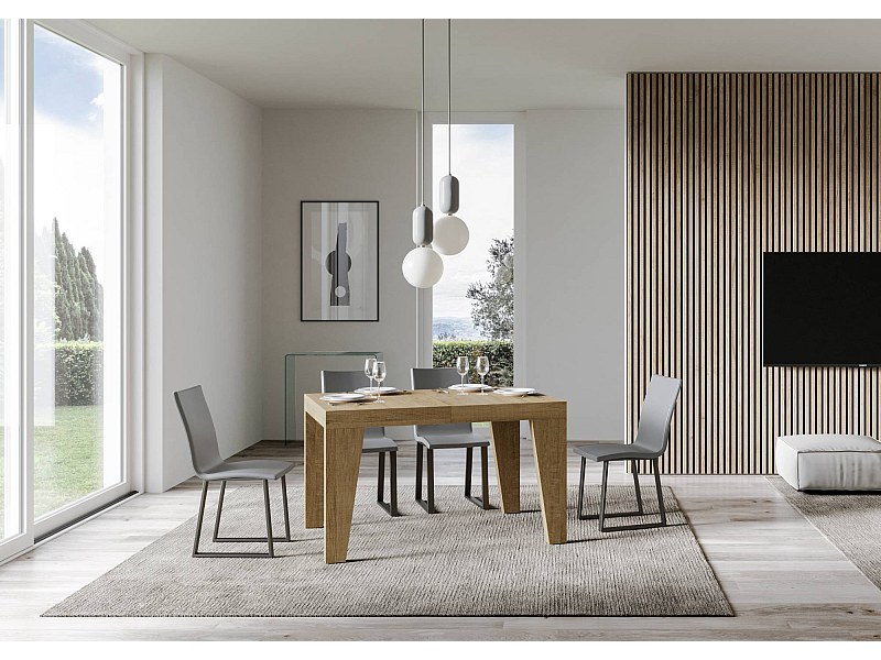 Mesa extensible 140/244x90 cm Naxy Premium roble natural