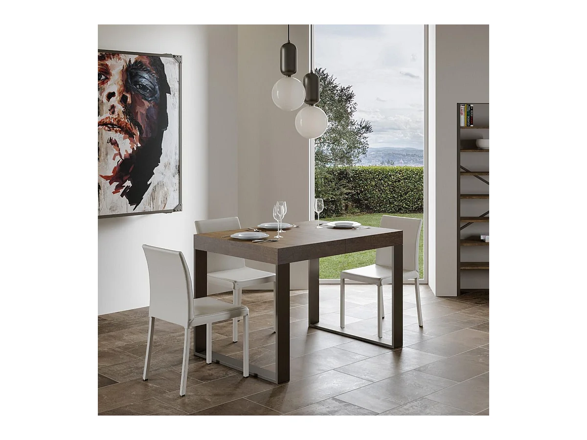 Ausziehbarer Tisch 90x120/224 cm Tecno Premium Walnuss