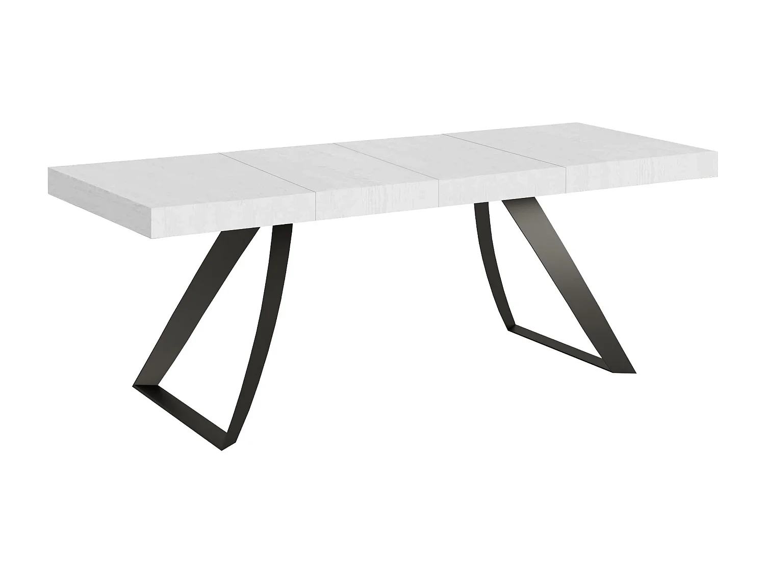 Stół rozkładany 90x160/264 cm Proxy Premium Biały Jesion Antracytowy