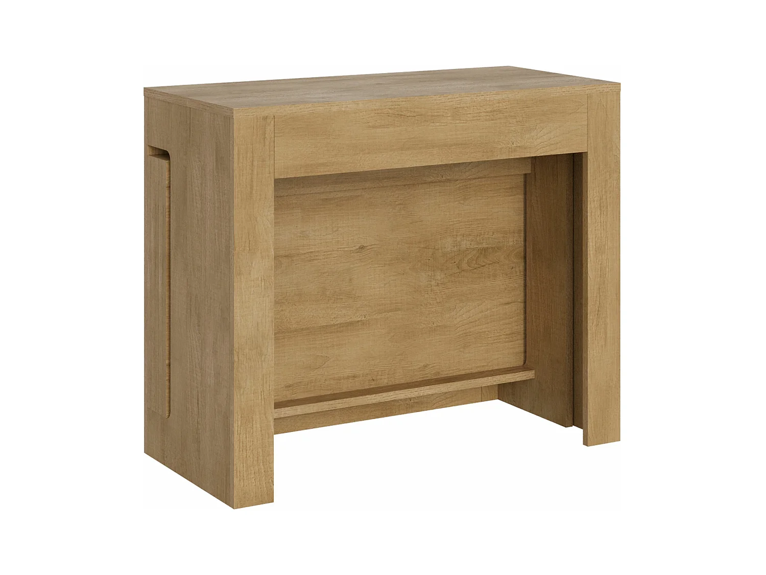 Console extensible 90x42/302 cm Evolve Chêne Nature rallonges internes