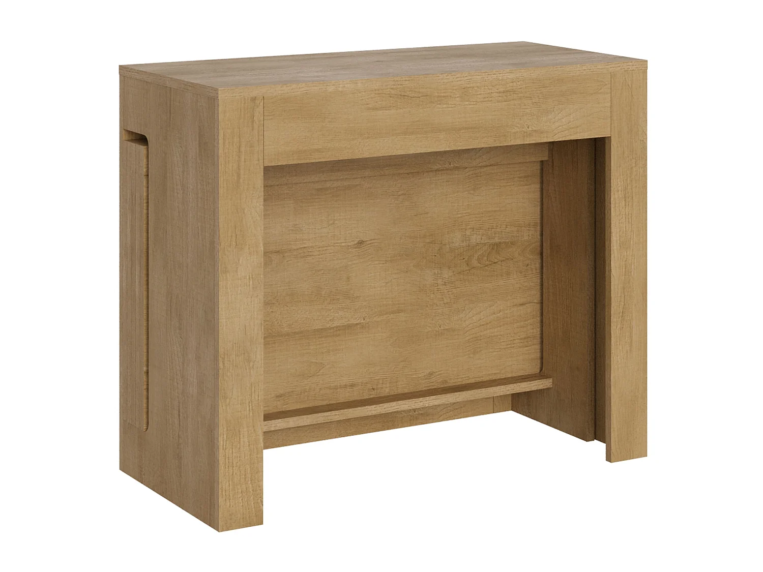 Console extensible 90x42/302 cm Evolve chêne nature rallonges internes