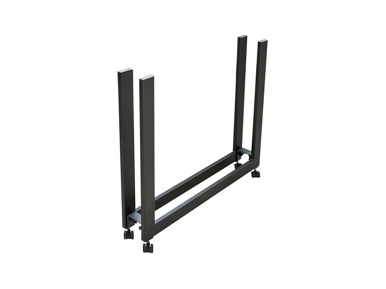 Console extensible pin massif teinté foncé et pieds métal anthracite 14 personnes 40 à 300cm Cali