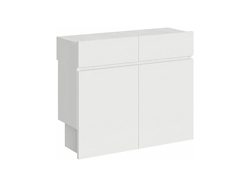 Ławki dolne i górne rozkładane 72x26/300 cm Evolve White Ash