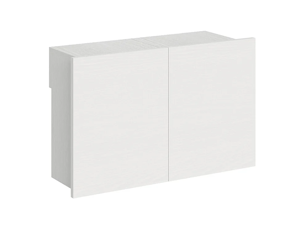 Banco de madera con ruedas extensible hasta 300 cm Kalius-Color Blanco