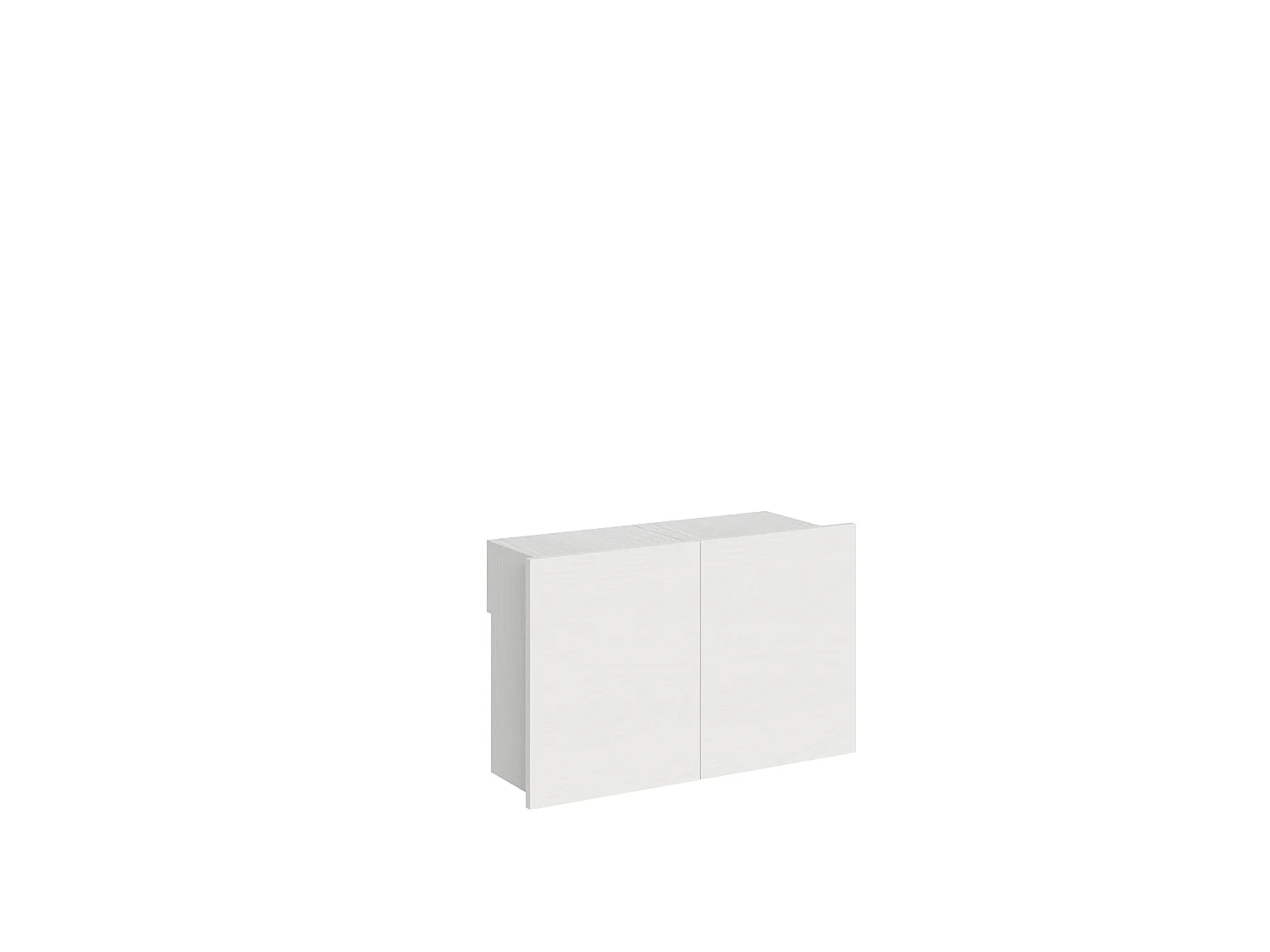 Lawka dolna rozkładana 26x72/300 cm Evolve Frassino biała wewnętrzne przedłużenia