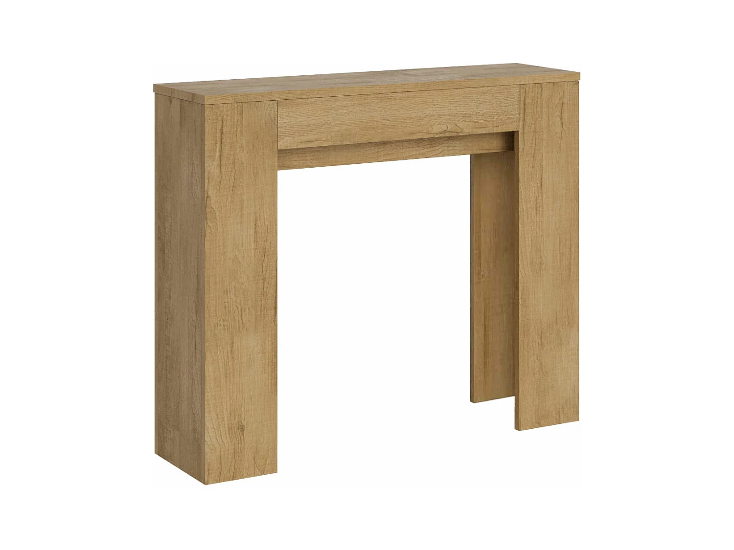 Console Extensible 90x25/181cm Slick Chêne Nature