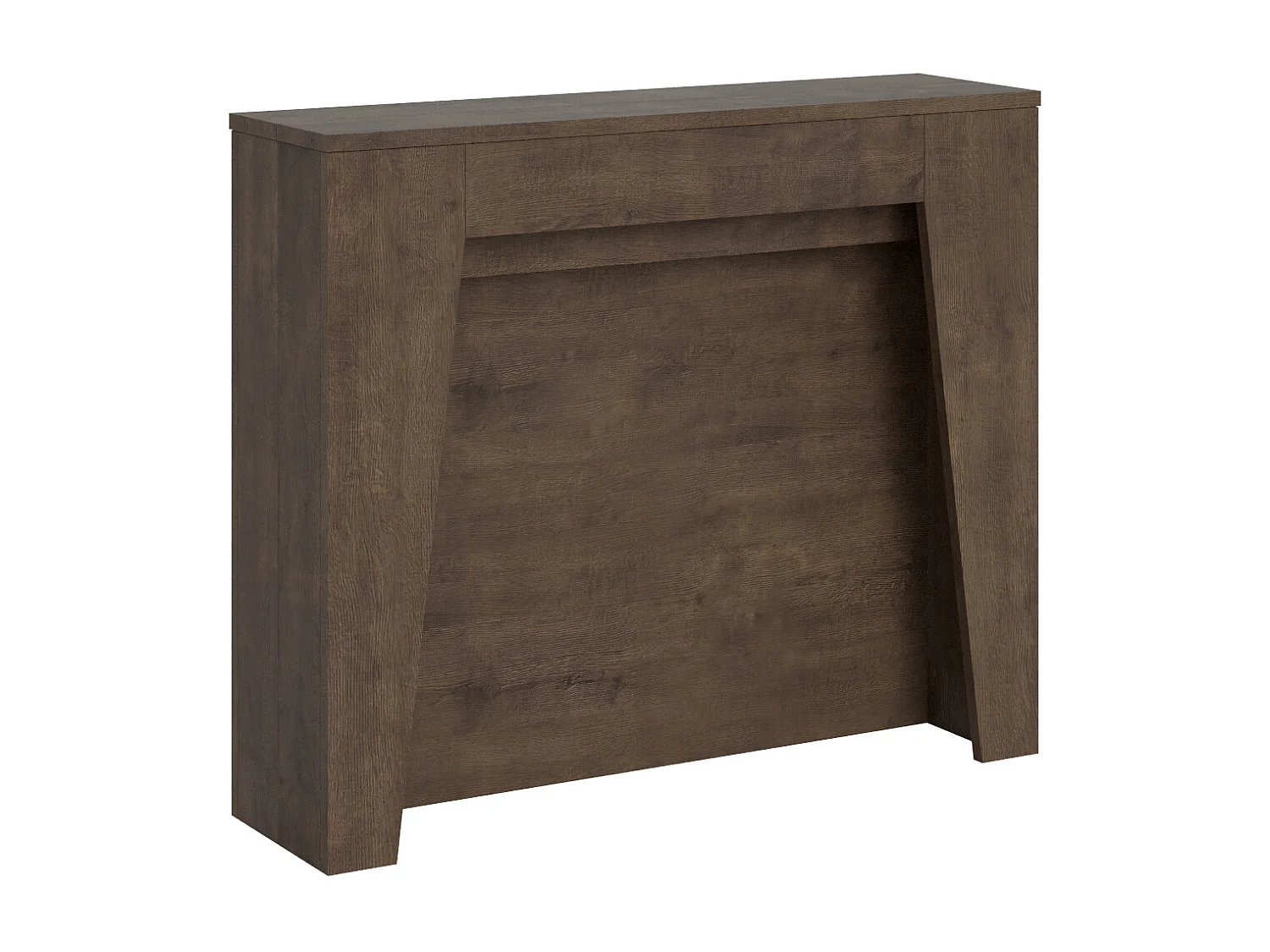 Console Extensible 90x25/211 cm Anea noyer rallonges internes