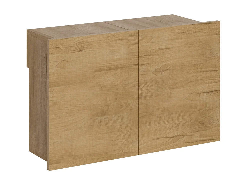 Ausziehbarer untere Sitzbänk 26x72/300 cm Evolve Eiche Natur mit Innenverlängerungen