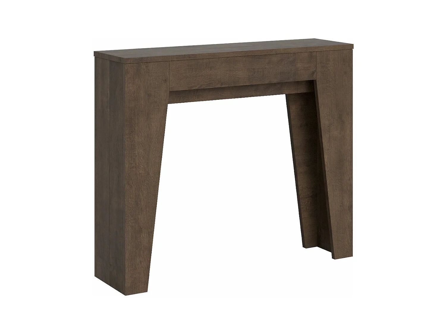 Ausziehbare Konsole 90x25/181 cm, schmales Walnussholz