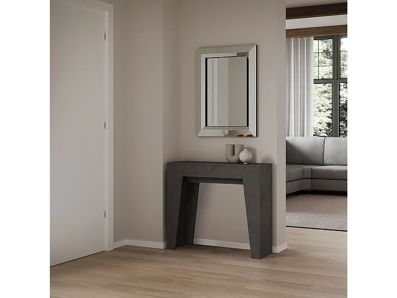 Console Extensible 90x25/181 cm Narrow anthracite spatulé