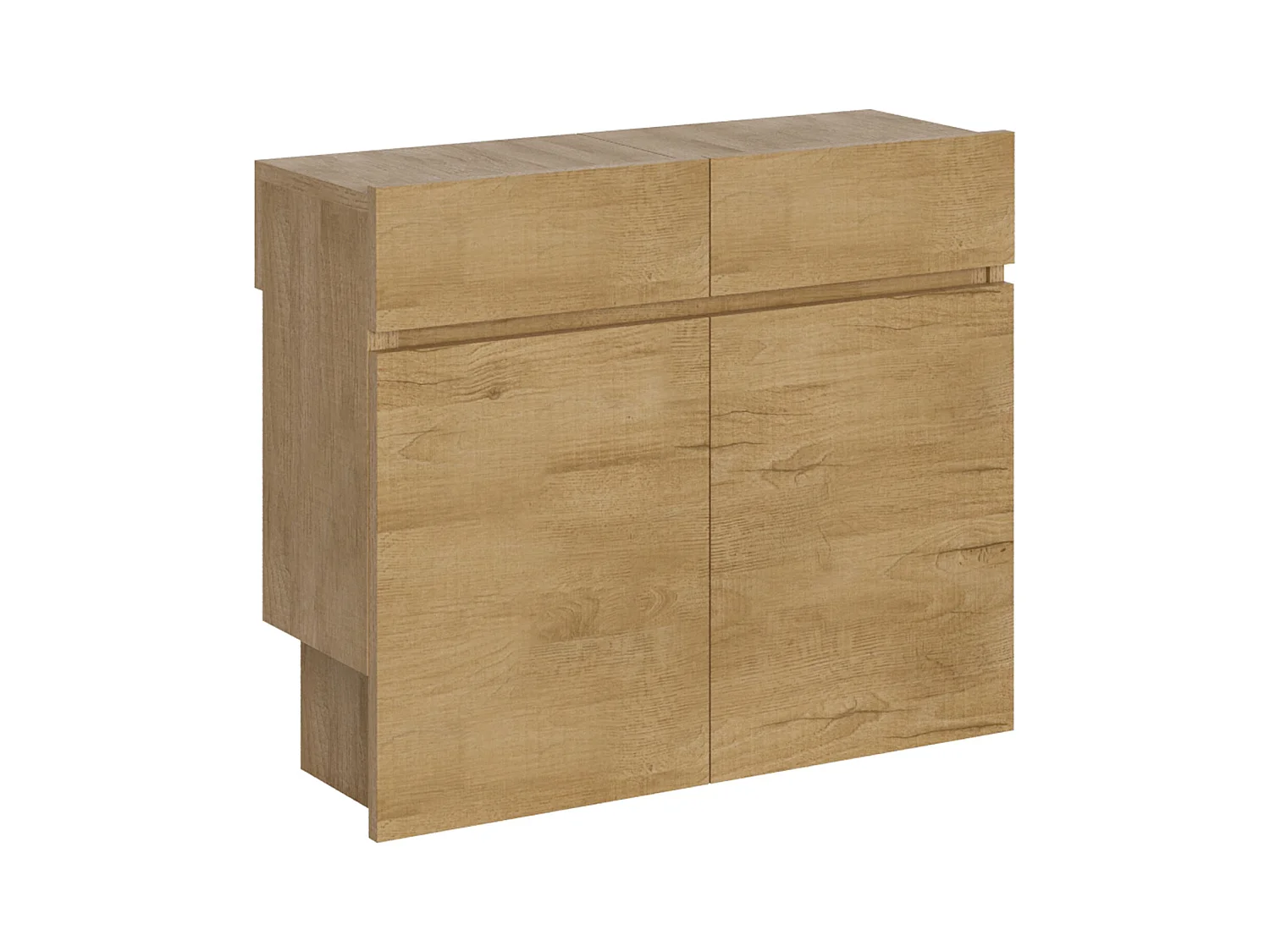 Bancs inférieur et supérieur extensible 26x72/300 cm Evolve Chêne Nature rallonges internes