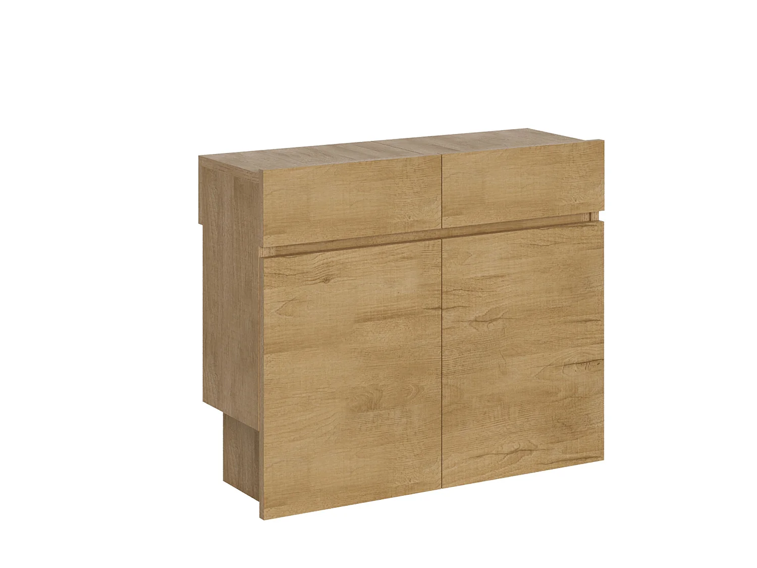 Bancos extensible inferior y superior 26x72/300 cm Evolve roble natural extensiones internas