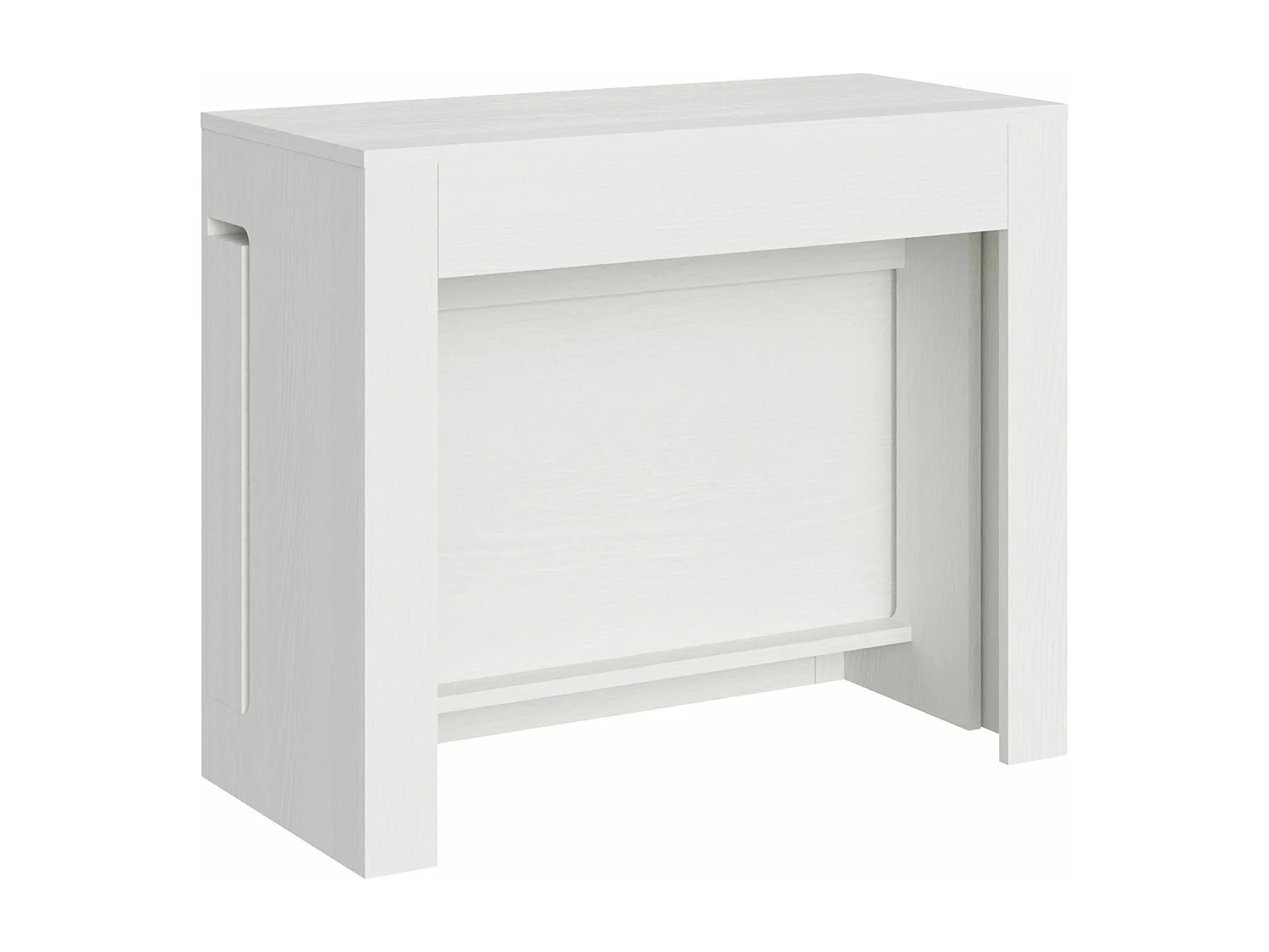 Uitschuifbare console 90x42/302 cm Evolve White Ash
