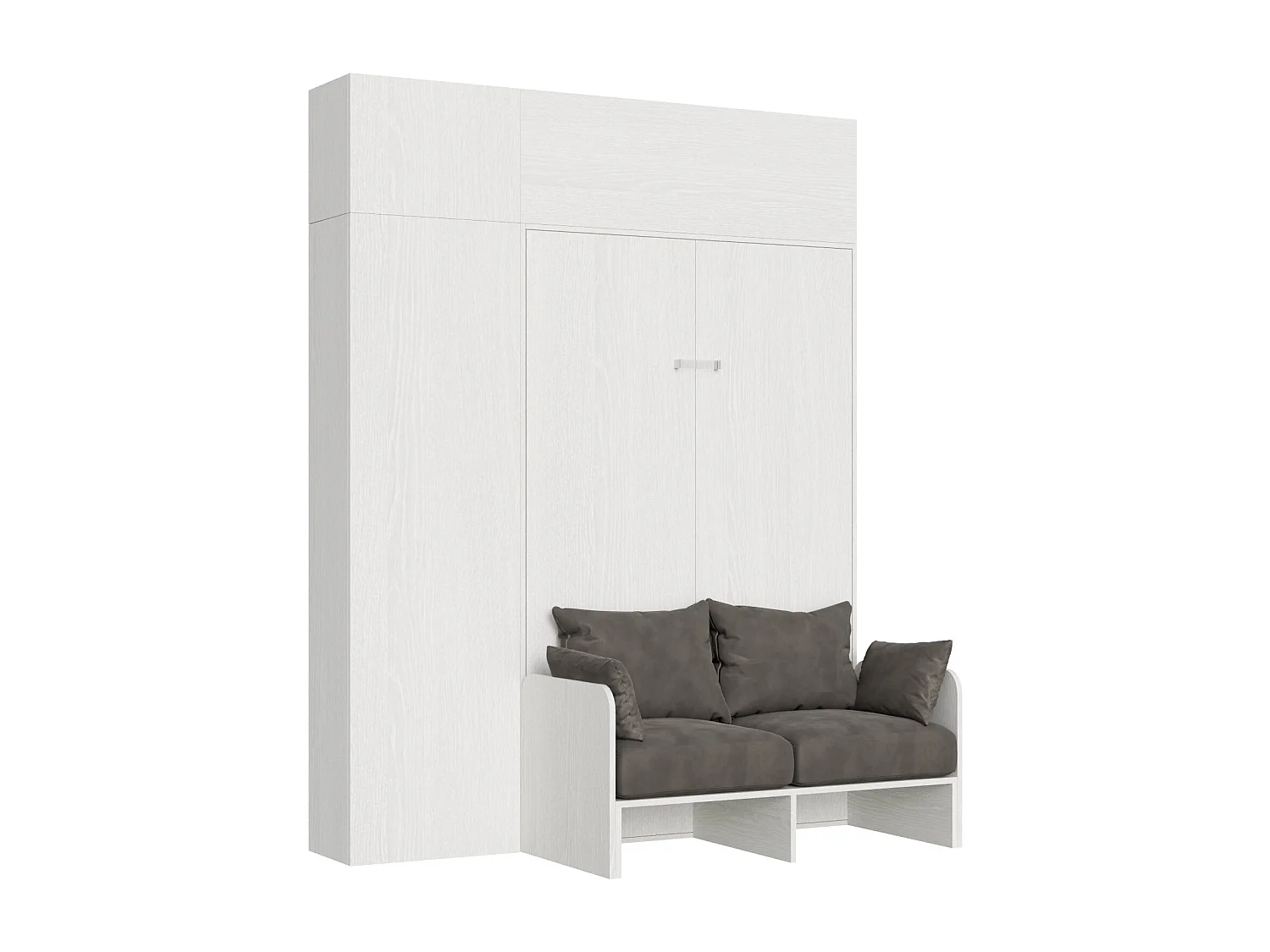 Bed 140 Sofa Kentaro Aswit met kolom - hangend wandmeubel - wandmeubel boven kolom