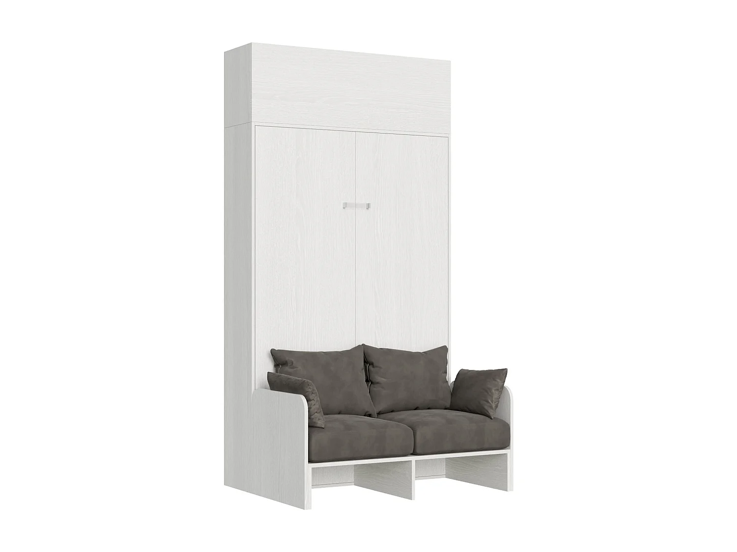 Letto 140 Sofà Kentaro Bianco Frassino con pensile vasistas