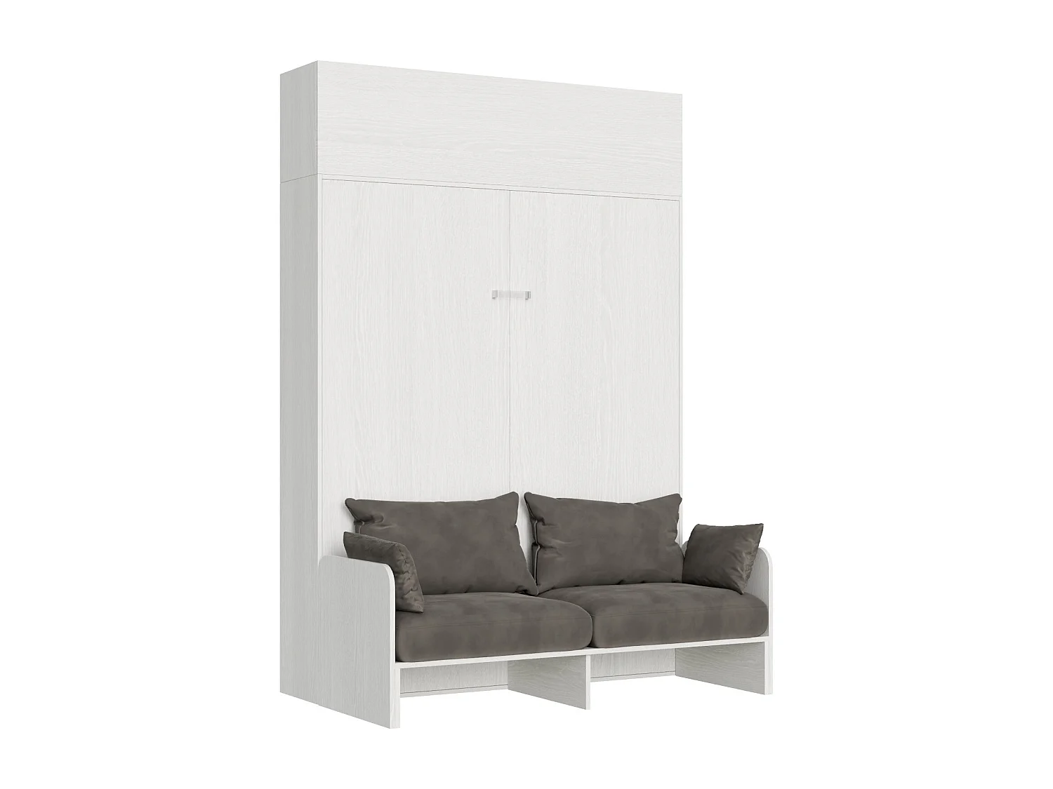 Tweepersoonsbed Sofà Kentaro Wit Essen met bovenkast