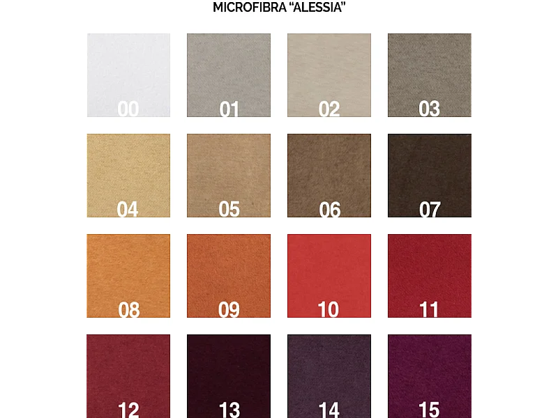 Sofà Kentaro Noce lit double avec élément mural à imposte